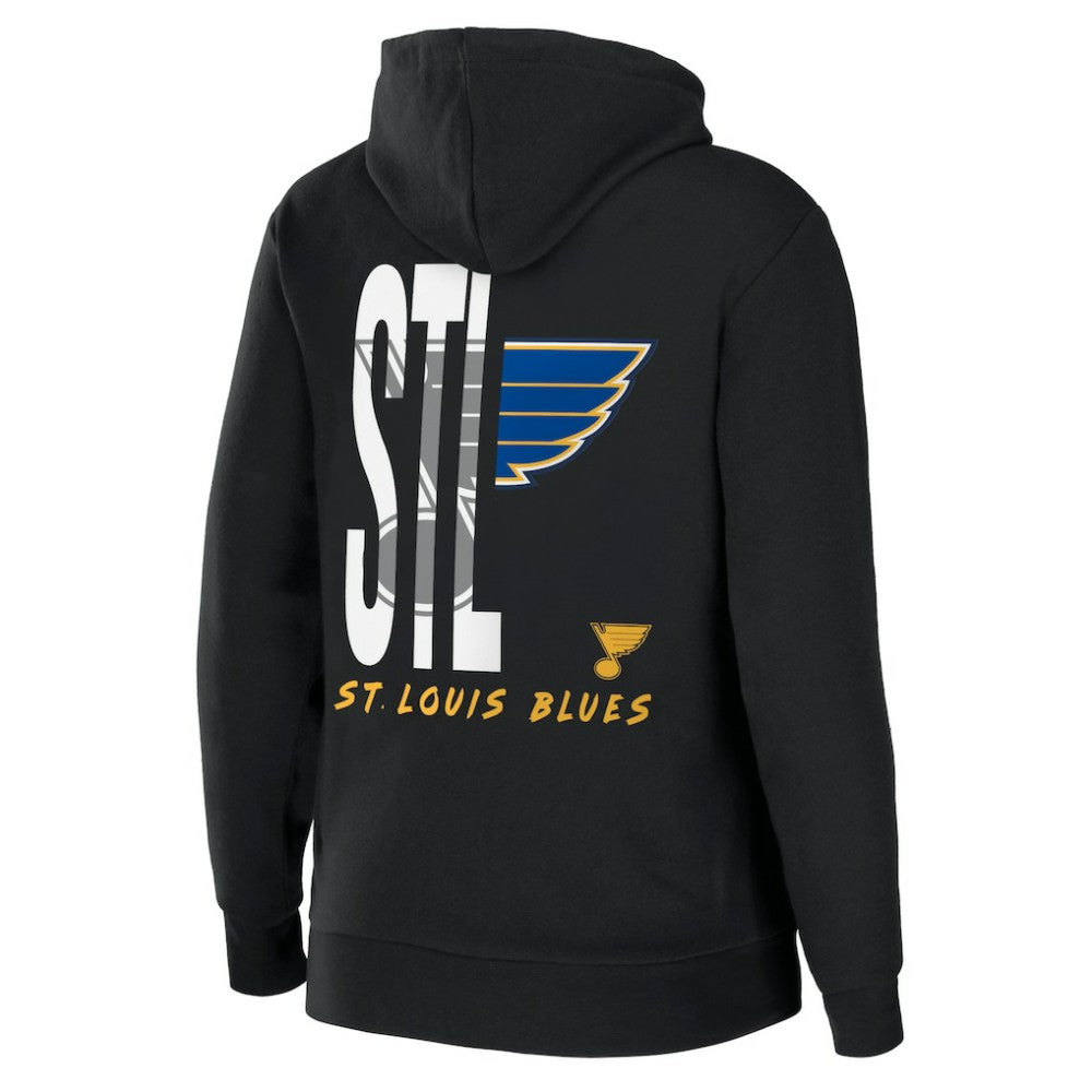 St. Louis Blues WEAR by Erin Andrews Women's Sponge Fleece Full-Zip Hoodie - Black | US 4762610