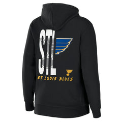 St. Louis Blues WEAR by Erin Andrews Women's Sponge Fleece Full-Zip Hoodie - Black | US 4762610