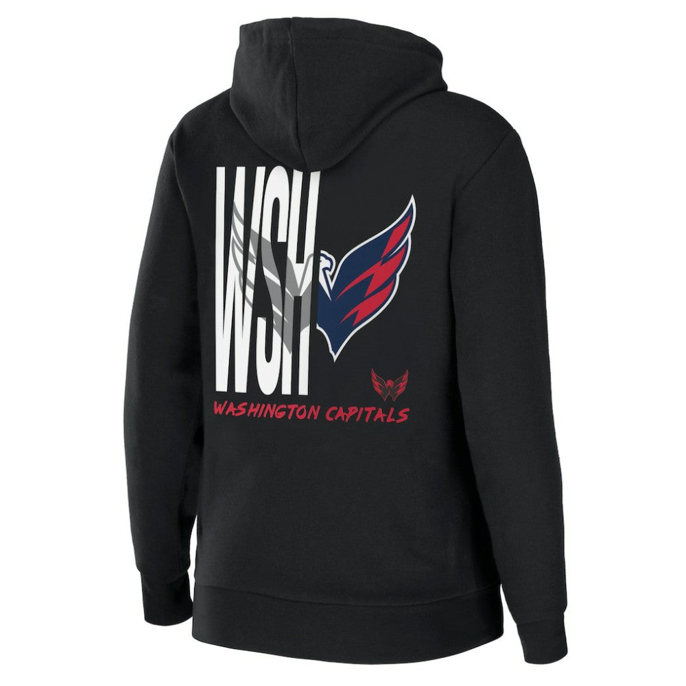 Washington Capitals WEAR by Erin Andrews Women's Sponge Fleece Full-Zip Hoodie - Black | US 4762618