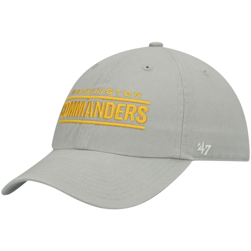 Washington Commanders '47 Script Clean Up Adjustable Hat - Gray Hats