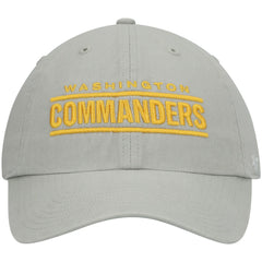 Washington Commanders '47 Script Clean Up Adjustable Hat - Gray Hats
