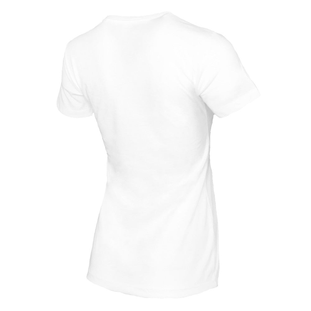 Cincinnati Reds Tiny Turnip Women's Peace Love Baseball T-Shirt - White T-shirts