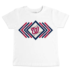 Washington Nationals Tiny Turnip Youth Prism Arrows T-Shirt - White T-shirts