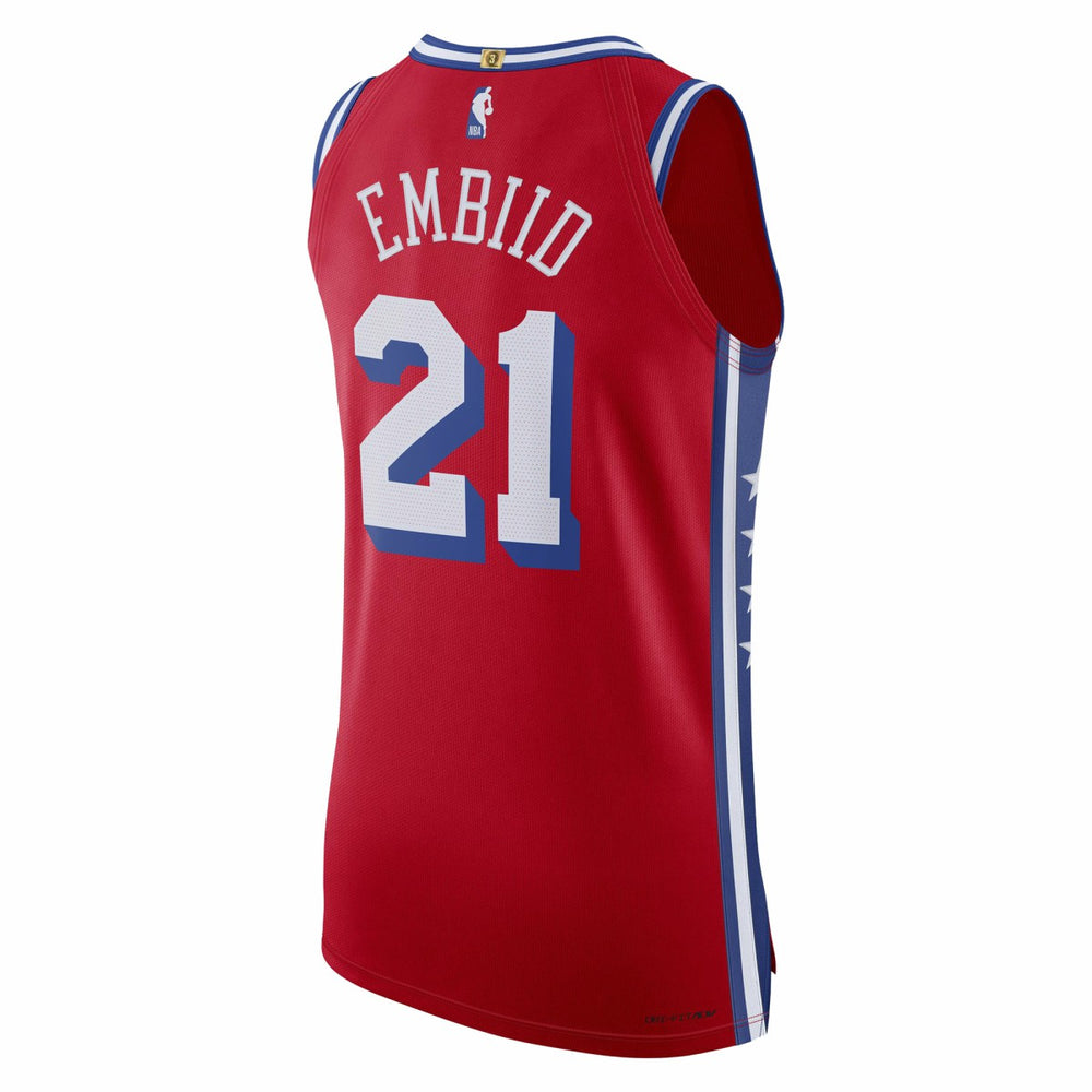 Joel Embiid Philadelphia 76ers Jordan Brand Authentic Player Jersey Statement Edition Red outlet
