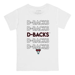 Arizona Diamondbacks Tiny Turnip Youth Stacked T-Shirt - White T-shirts