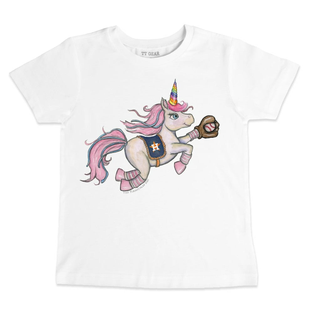 Houston Astros Tiny Turnip Youth Unicorn T-Shirt - White T-shirts