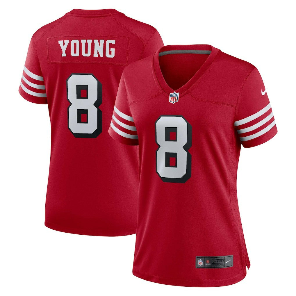 Steve Young San Francisco 49ers Women's Alternate Game Jersey - Scarlet Jerseys