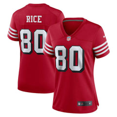Jerry Rice San Francisco 49ers Women's Alternate Game Jersey - Scarlet Jerseys