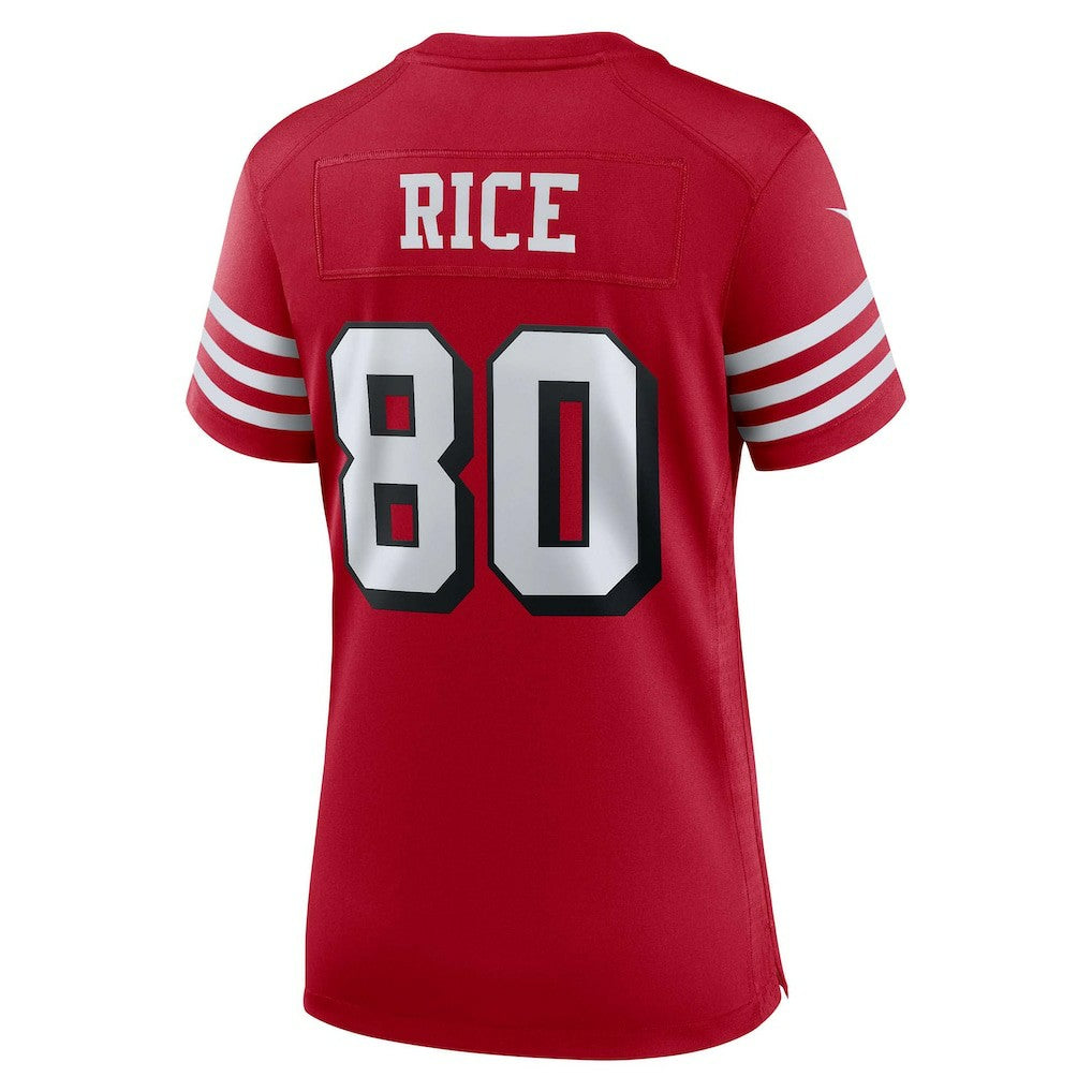 Jerry Rice San Francisco 49ers Women's Alternate Game Jersey - Scarlet Jerseys