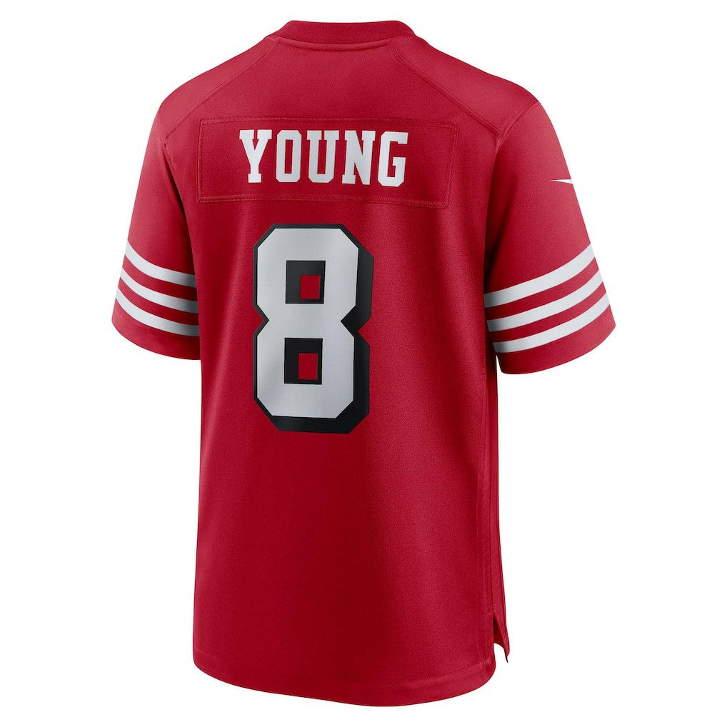 Steve Young San Francisco 49ers Retired Player Alternate Game Jersey - Scarlet Jerseys