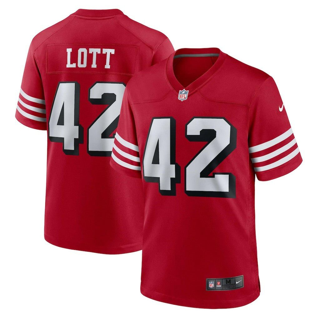 Ronnie Lott San Francisco 49ers Retired Player Alternate Game Jersey - Scarlet Jerseys