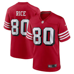 Jerry Rice San Francisco 49ers Retired Player Alternate Game Jersey - Scarlet Jerseys
