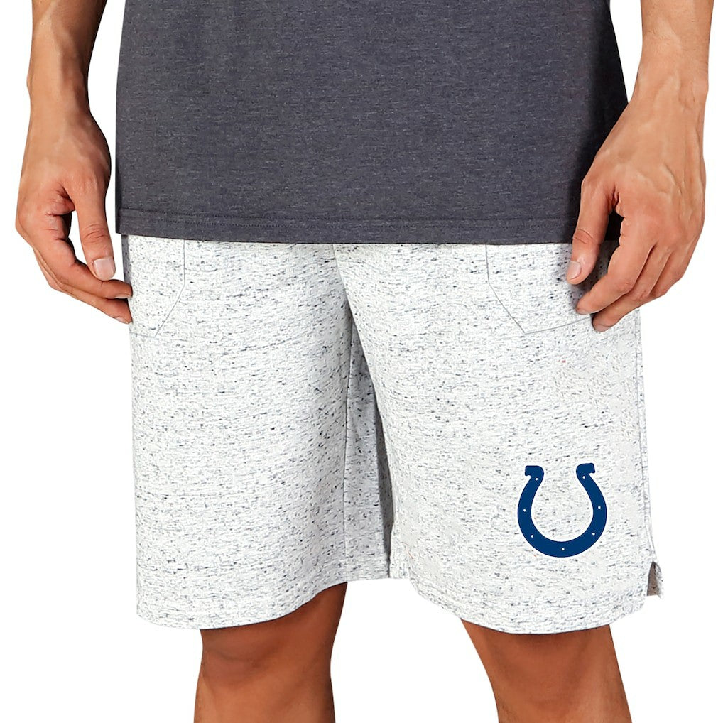Indianapolis Colts Concepts Sport Throttle Knit Jam Shorts - White/Charcoal Shorts