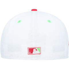 Washington Nationals New Era  Robert F. Kennedy Memorial Stadium Strawberry Lolli 59FIFTY Fitted Hat - White/Coral Hats