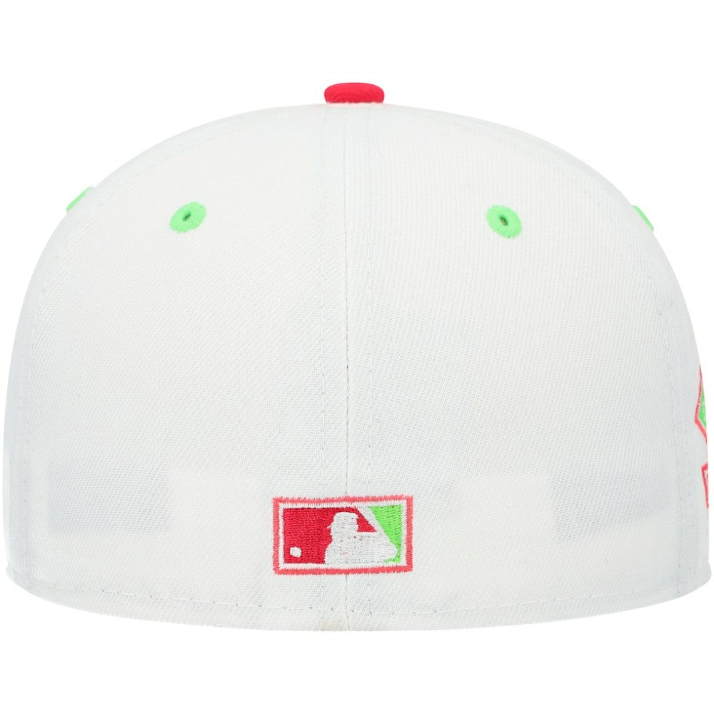 Atlanta Braves New Era 150th Anniversary Strawberry Lolli 59FIFTY Fitted Hat - White/Coral Hats