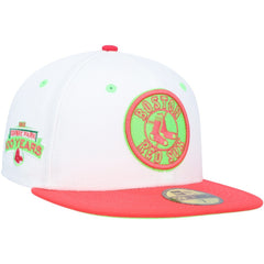 Boston Red Sox New Era  Fenway Park 100th Anniversary  Strawberry Lolli 59FIFTY Fitted Hat - White/Coral Hats