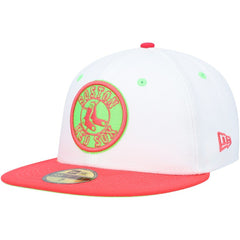 Boston Red Sox New Era  Fenway Park 100th Anniversary  Strawberry Lolli 59FIFTY Fitted Hat - White/Coral Hats