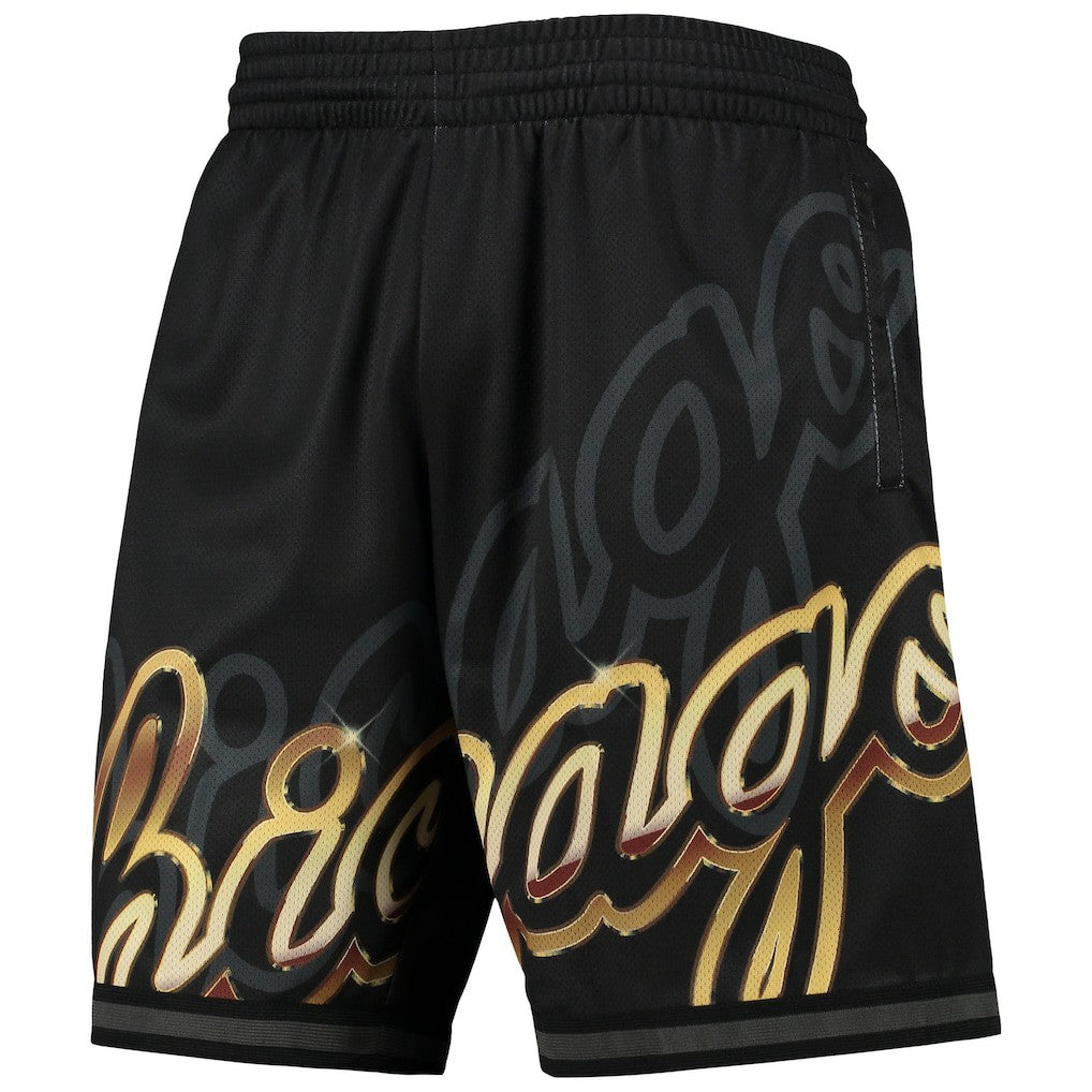 Chicago Bulls Big Face 4.0 Fashion Shorts Black - Mitchell & Ness