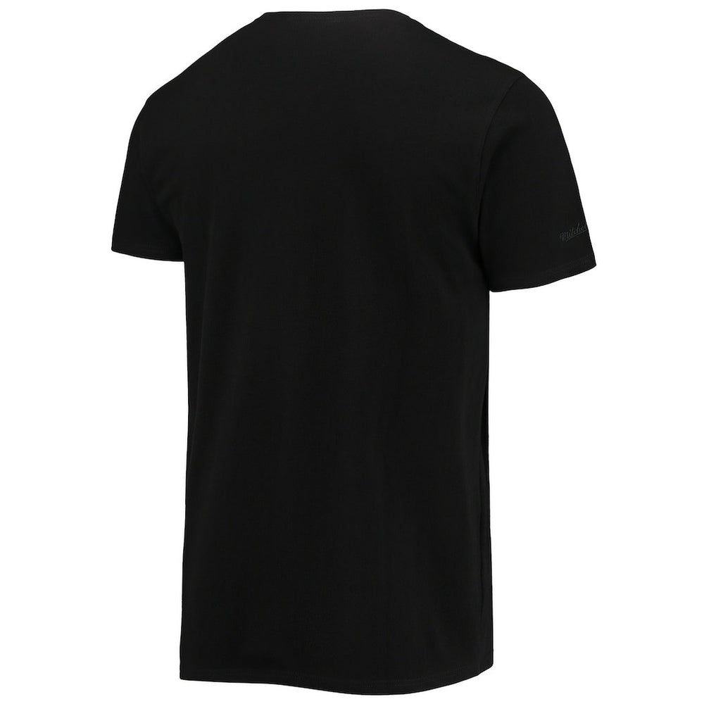 Philadelphia 76ers Big & Tall Hardwood Classics Big Face 4.0 T-Shirt Black - Mitchell & Ness