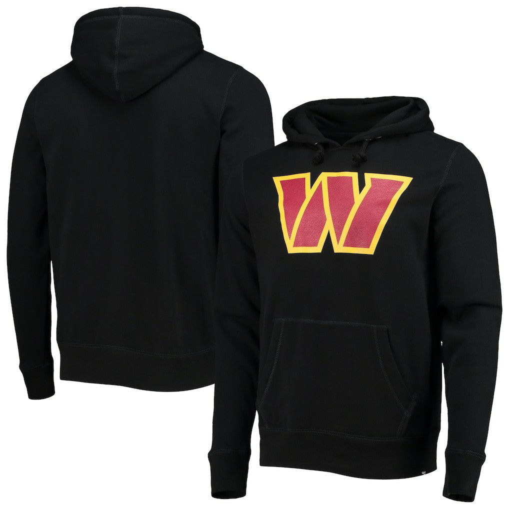 Washington Commanders '47 Imprint Headline Pullover Hoodie - Black Hoodies