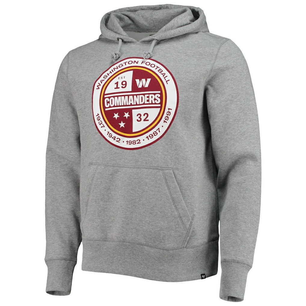 Washington Commanders '47 Imprint Headline Pullover Hoodie - Gray Hoodies