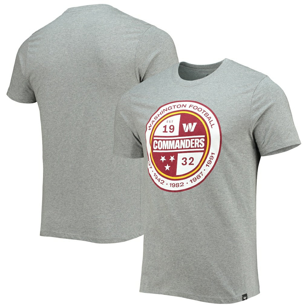 Washington Commanders '47 Imprint Super Rival T-Shirt - Gray T-shirts
