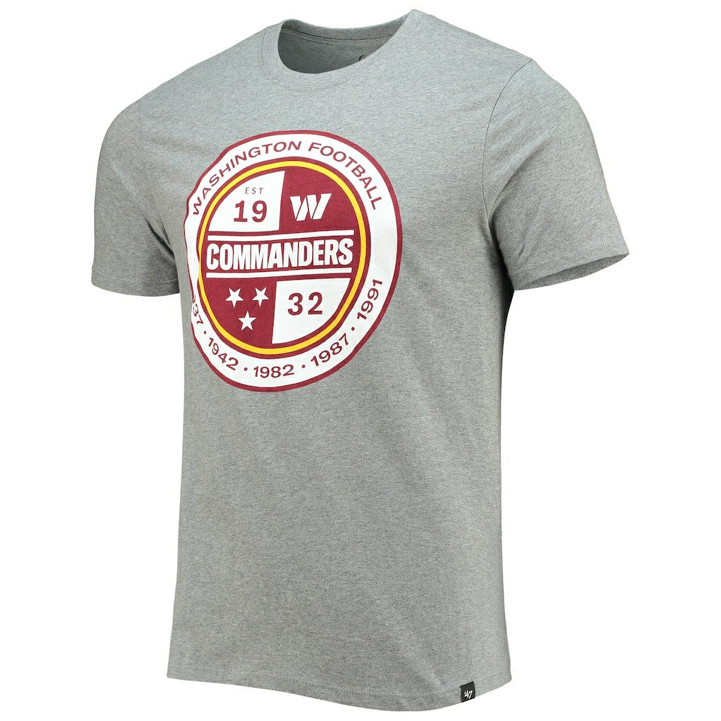 Washington Commanders '47 Imprint Super Rival T-Shirt - Gray T-shirts