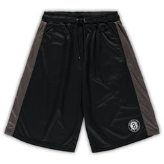 Brooklyn Nets Big & Tall Performance Shorts Black/Charcoal - Fanatics