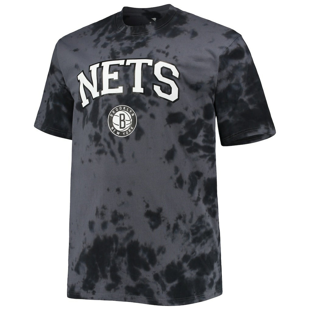 Brooklyn Nets Big & Tall Marble Dye Tonal Performance T-Shirt Black outlet