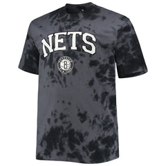 Brooklyn Nets Big & Tall Marble Dye Tonal Performance T-Shirt Black outlet