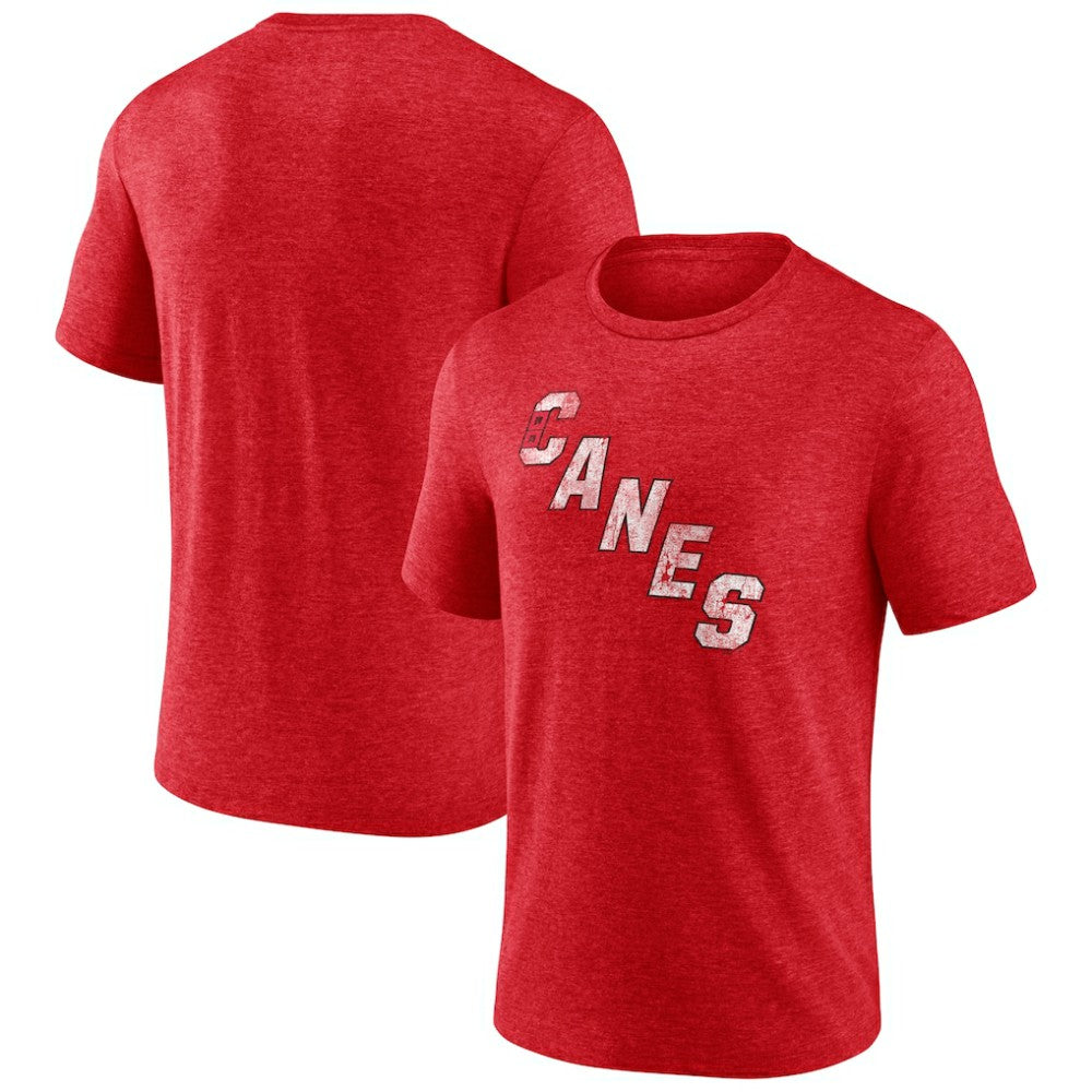 Carolina Hurricanes Wraparound Tri-Blend T-Shirt - Red | US 4773189