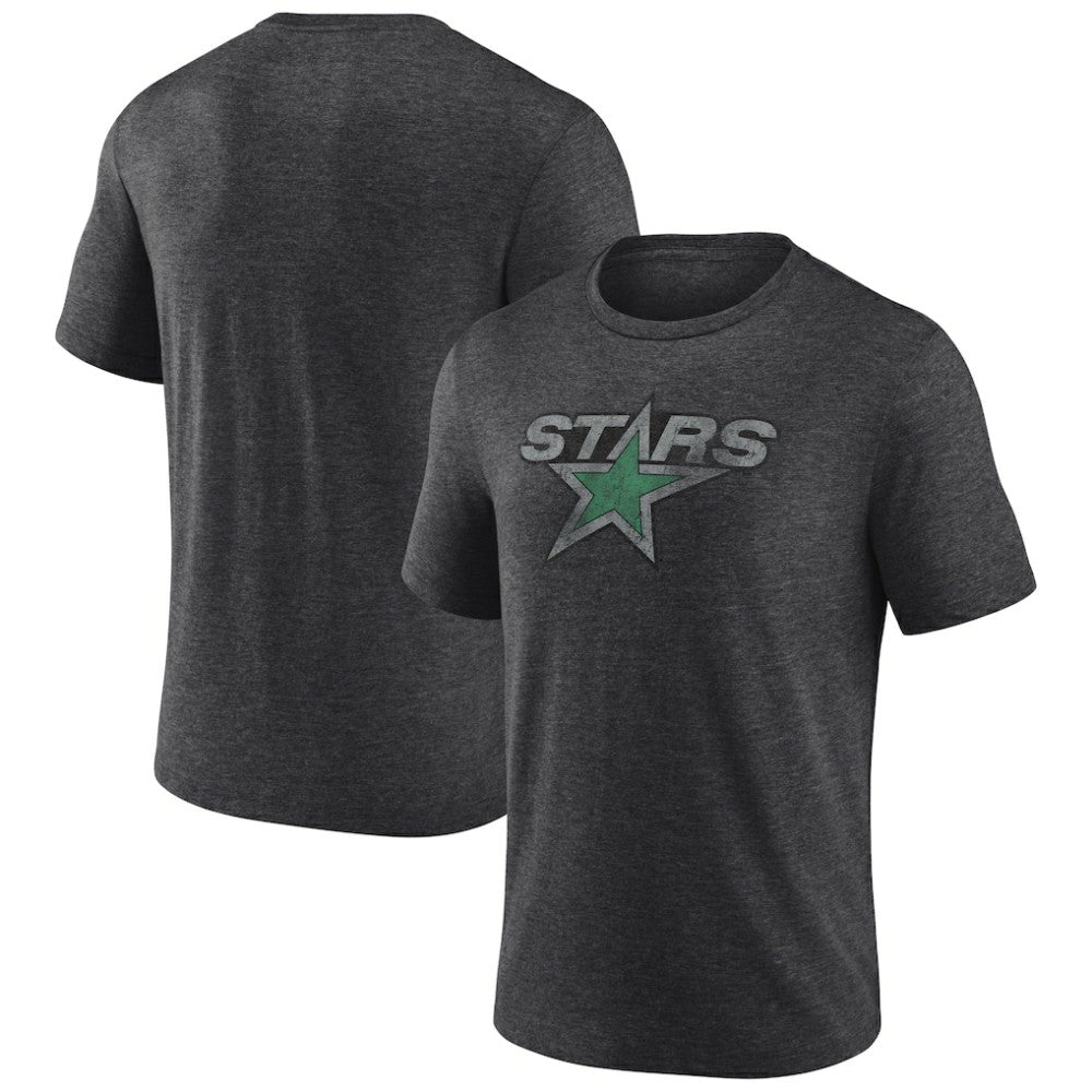 Dallas Stars Wraparound Tri-Blend T-Shirt - Charcoal | US 4773193