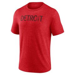 Detroit Red Wings Wraparound Tri-Blend T-Shirt - Red | US 4773194