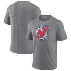 New Jersey Devils Wraparound Tri-Blend T-Shirt - Heather Gray | US 4773201