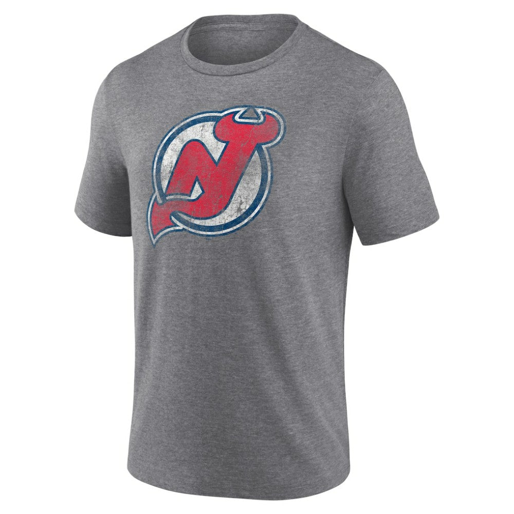 New Jersey Devils Wraparound Tri-Blend T-Shirt - Heather Gray | US 4773201