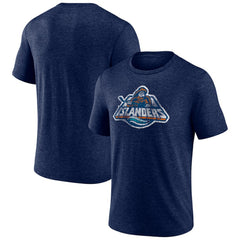New York Islanders Wraparound Tri-Blend T-Shirt - Navy | US 4773202