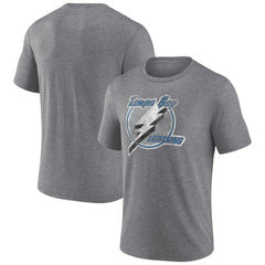 Tampa Bay Lightning Wraparound Tri-Blend T-Shirt - Heather Gray | US 4773210