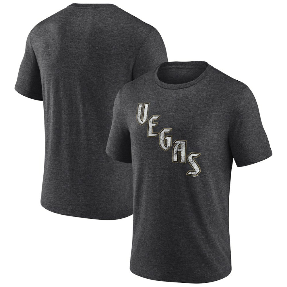 Vegas Golden Knights Wraparound Tri-Blend T-Shirt - Charcoal | US 4773213