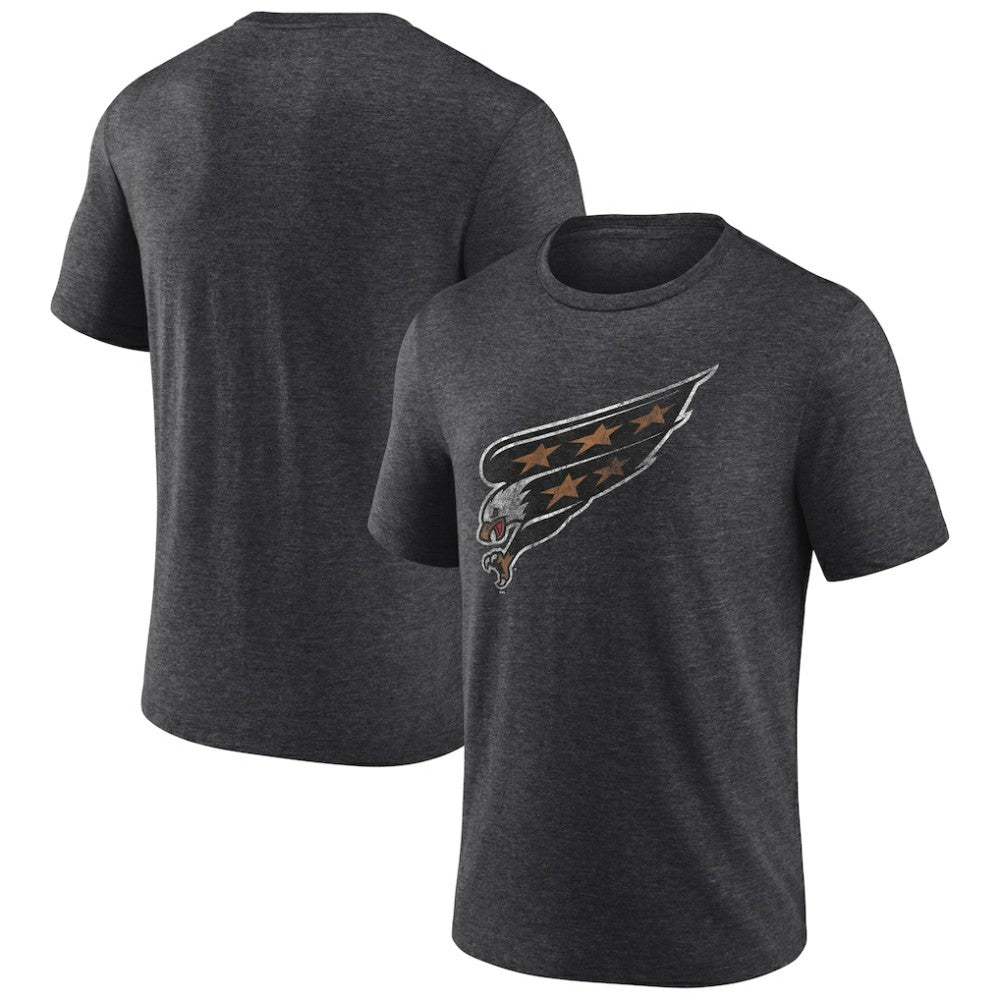 Washington Capitals Wraparound Tri-Blend T-Shirt - Charcoal | US 4773214