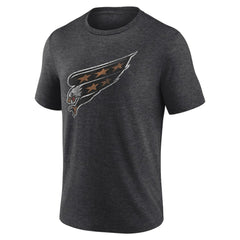 Washington Capitals Wraparound Tri-Blend T-Shirt - Charcoal | US 4773214