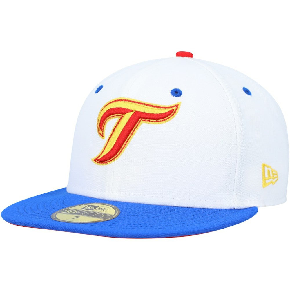 Toronto Blue Jays New Era 30th Anniversary Cherry Lolli 59FIFTY Fitted Hat - White/Royal Hats