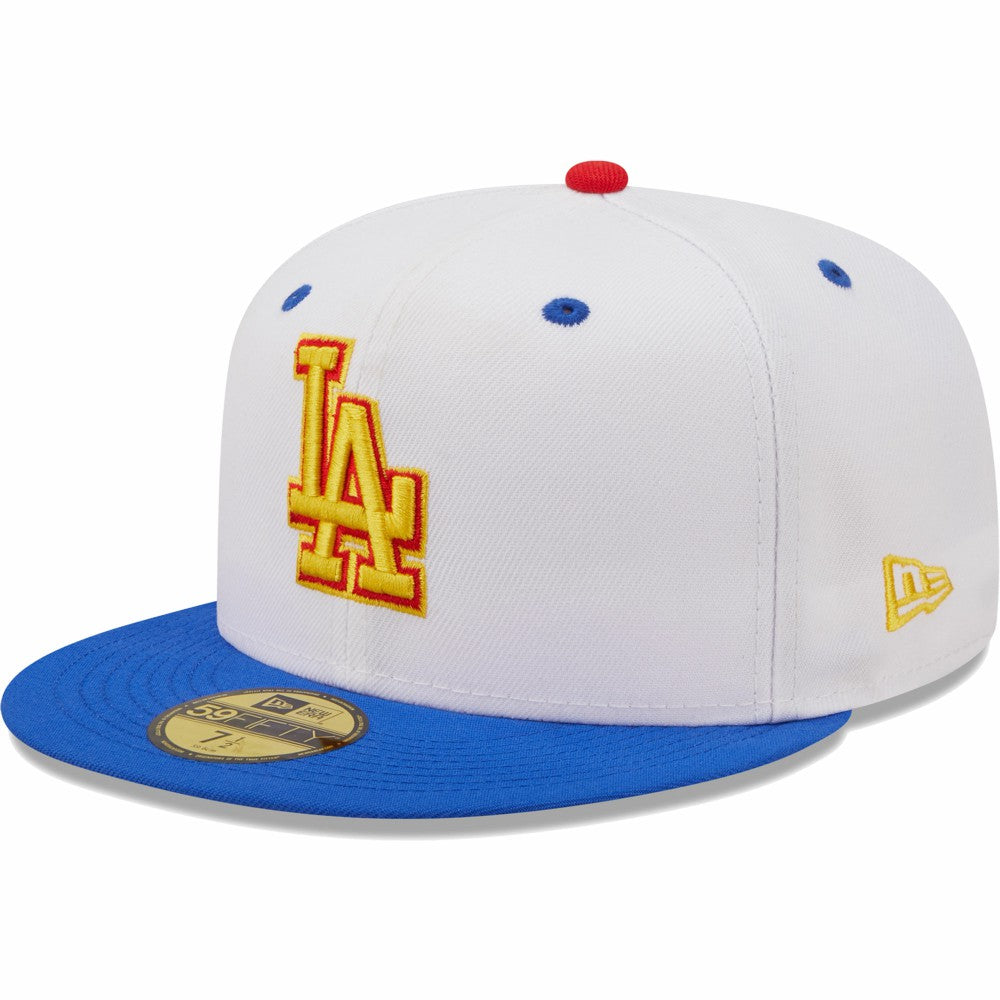 Los Angeles Dodgers New Era 75th World Series Cherry Lolli 59FIFTY Fitted Hat - White/Royal Hats