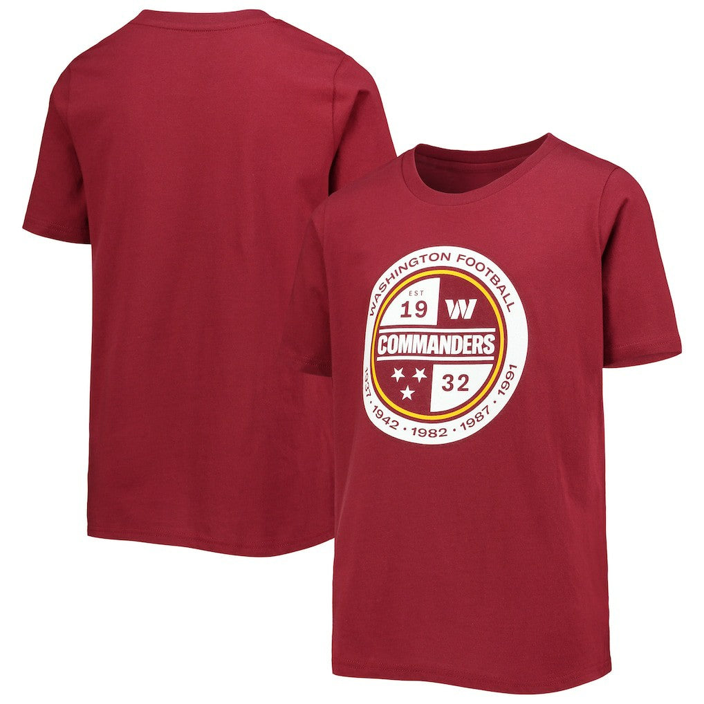 Washington Commanders Youth Secondary Logo T-Shirt - Burgundy T-shirts