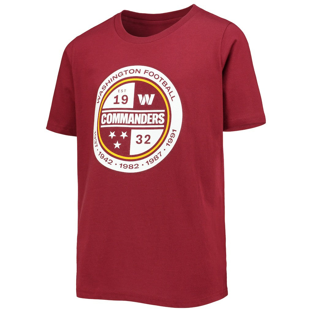 Washington Commanders Youth Secondary Logo T-Shirt - Burgundy T-shirts