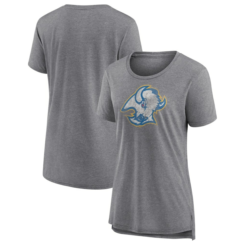 Buffalo Sabres Women's Slow Whistle Tri-Blend T-Shirt - Gray | US 4773834