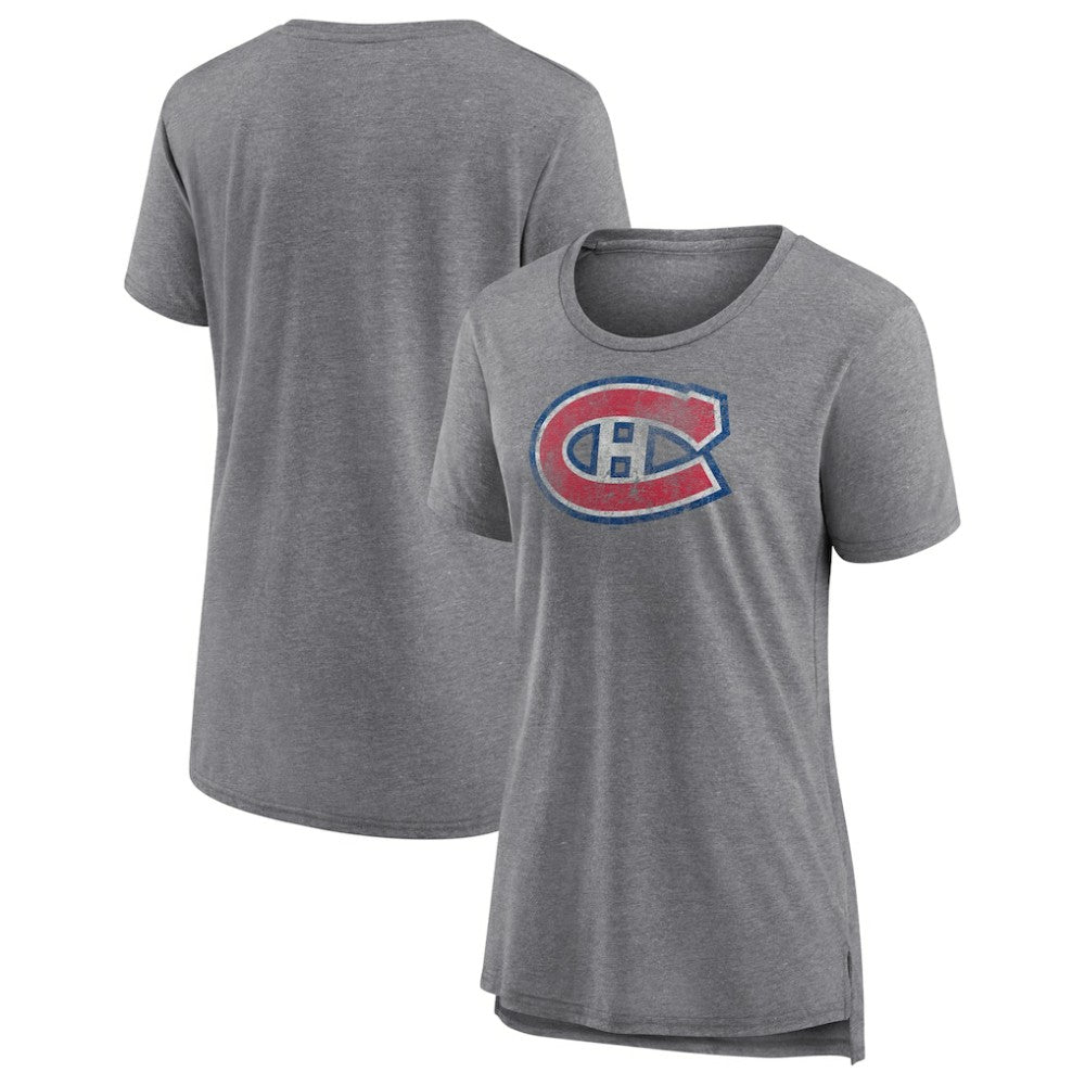 Montreal Canadiens Women's Slow Whistle Tri-Blend T-Shirt - Gray | US 4773842