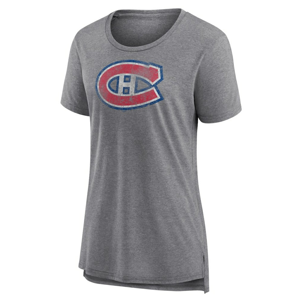 Montreal Canadiens Women's Slow Whistle Tri-Blend T-Shirt - Gray | US 4773842