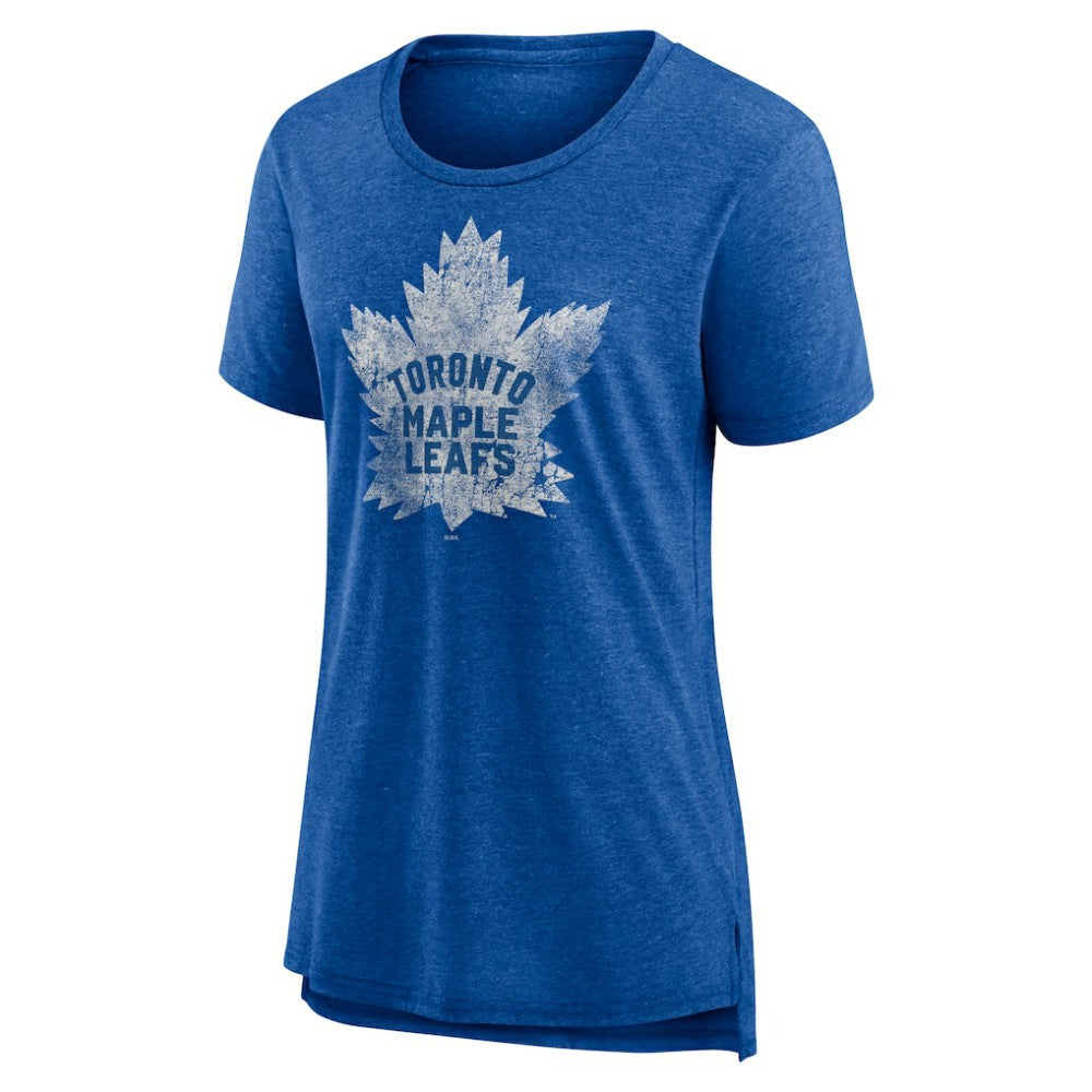 Toronto Maple Leafs Women's Slow Whistle Tri-Blend T-Shirt - Blue | US 4773851