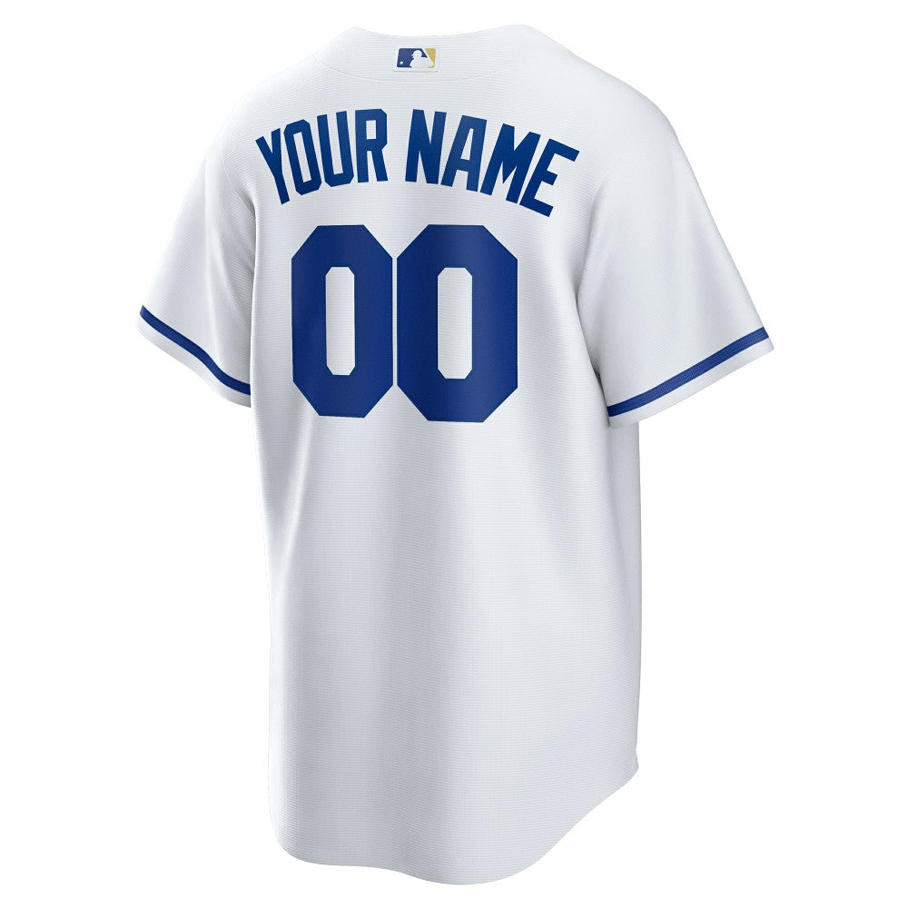 Kansas City Royals Nike Replica Custom Jersey - White Jerseys