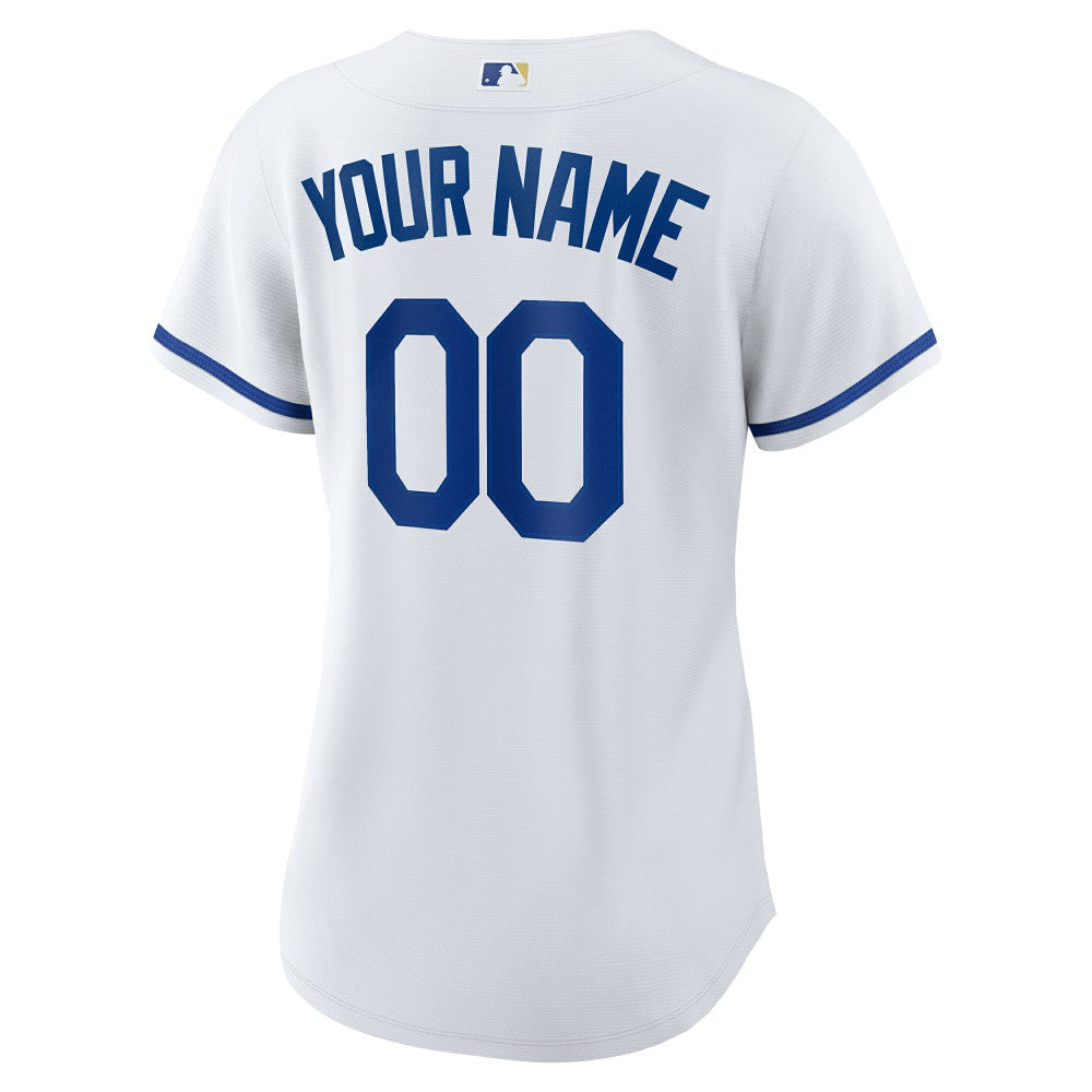 Kansas City Royals Nike Women's Replica Custom Jersey - White Jerseys